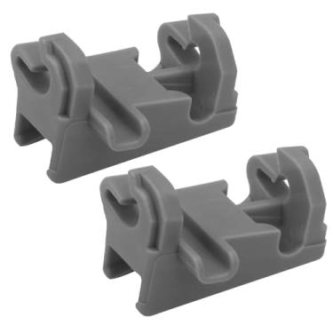 Imagem de 2 peças MEG64438801 clipes de fixação de rack para lava-louças apto para rack LG, substitui AP6237065 4512016 PS12081829 PS8727386 EAP8727386 00611474 AP4355082, suportes inferiores