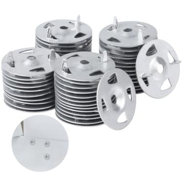 Imagem de 150 arruelas, arruelas de aço carbono galvanizado para fixação, fixação, arruelas de isolamento de placa de espuma, arruelas para instalação de painéis de placa de espuma, 3,5 cm