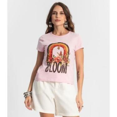 Imagem de Blusa Baby Look Feminina Estampada Select Rosa-Feminino