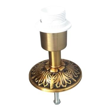 Imagem de Ｂｅｓｇａ Suporte de mesa com base fixa, acessório de iluminação feito com parte de garrafa de cerâmica e metal para luminárias de mesa modificadas com soquete, Style a