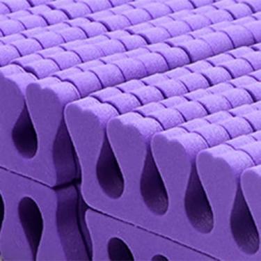 Imagem de Semme Esponja Dedo do pé Separador Macio Arte do Prego Dedo Separador Divisor Espaçador Manicure Pedicure Ferramenta 100 Pçs para Casa Salão de Beleza (Roxa)
