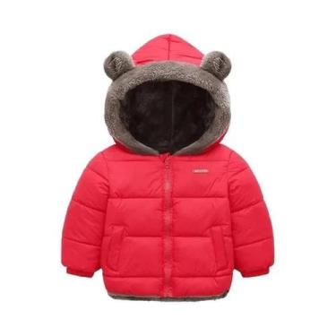 Imagem de Jaqueta De Inverno Para Meninas E Meninos, Casaco De Veludo Grosso De 