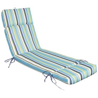 Imagem de Jadoxy Almofada de espreguiçadeira resistente à água e ao desbotamento, almofadas de substituição para espreguiçadeiras para pátio, piscina, varanda, terraço, gramado (70,5 x 22,3 x 8,4 polegadas