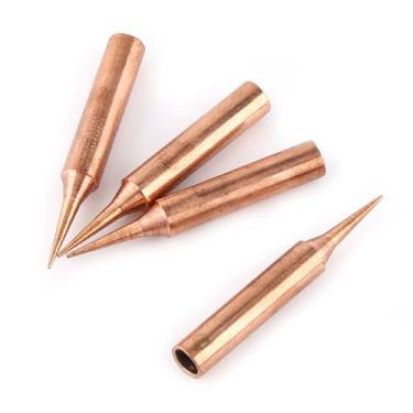 Imagem de Luqeeg Pontas Afiadas de Cobre para Ferro de Solda, Acabamento Artesanal 900m-t-i para Estação de Solda 936, 937, 10 Peças