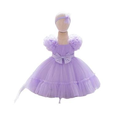 Imagem de Vestidos De Festa Em Tule Para Meninas Bebês 2 Peças Damas De Honra 1º