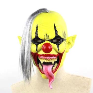 Imagem de Máscara Halloween Horror Ghost Latex Cosplay com cabelo explosivo - yi