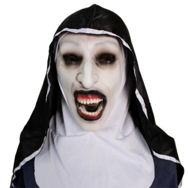 Imagem de Máscara de látex Nuns Soul Horror para fantasia de carnaval de Hallowe