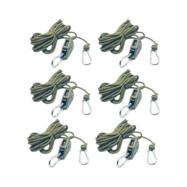 Imagem de Corda Refletiva Para Barraca De Camping, 6 Peças, Fixador, Fivela, Pol