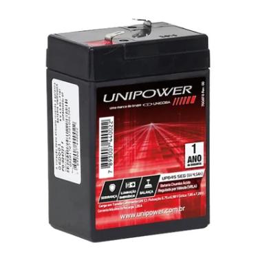 Imagem de Bateria Unipower Up645seg Selada Para Sistemas De Monitoramento E Segurança - 6v / 4.5 Ah