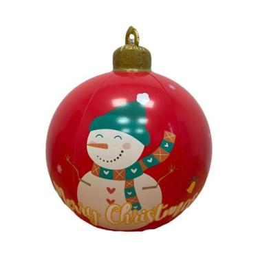 Imagem de Bola Inflável Gigante De Natal De 60cm Para Decoração De Jardim, Balão