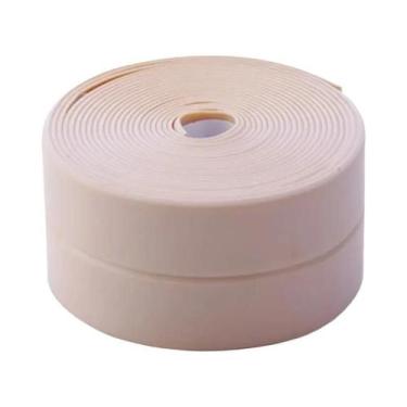 Imagem de Fita Adesiva Branca De PVC Impermeável Super Forte Para Pia De Banheir