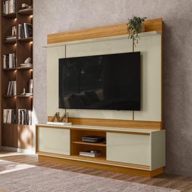 Imagem de Painel de TV com Bancada e Prateleira 183,5cm Siena Linha Eras Madetec