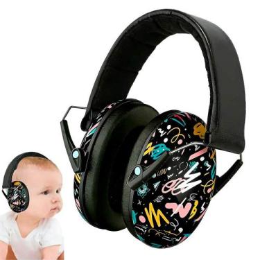 Imagem de Abafador De Ruído Protetor Auditivo Preto Domni