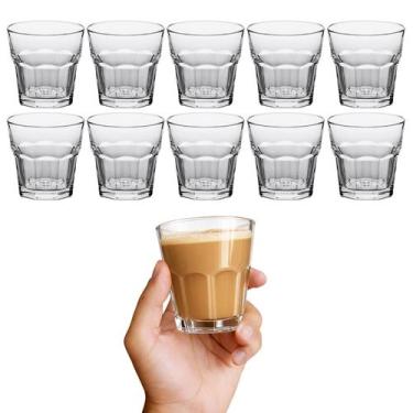 Imagem de Kit 10 Copo Vidro Shot Dose Aperitivo Tequila Cachaça 148ml - CLICK HO