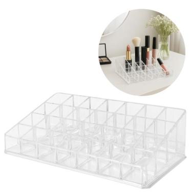 Imagem de 5 Porta Maquiagem Acrílico 36 Divisorias Organizador Batom - Equipe Y