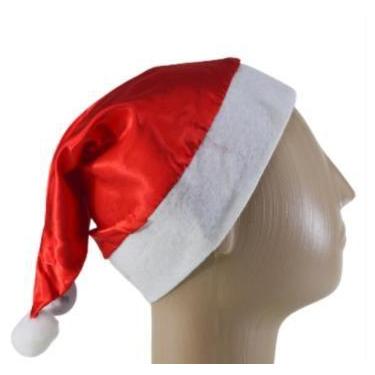 Imagem de Gorro de Papai Noel- Touca Papai Mamãe Noel Cetim - Gorro de Natal -Tr