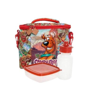 Imagem de Lancheira escolar infantil grande c potinho e garrafinha Scooby Doo 49
