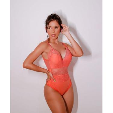 Imagem de body laranja - Bella lingerie