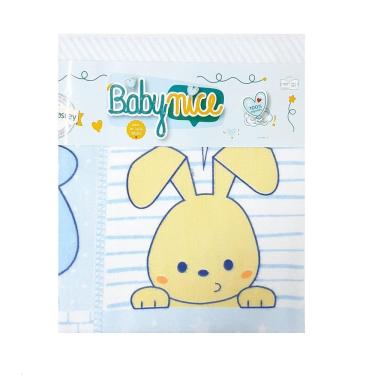 Imagem de COBERTOR DE BEBÊ 100% ALGODÃO 70 CM X 90 CM BABY NICE Azul