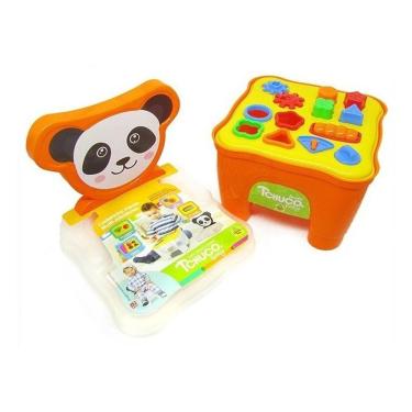Imagem de Cadeirinha Mesa Didática C/ Atividades - Bichos - Samba Toys