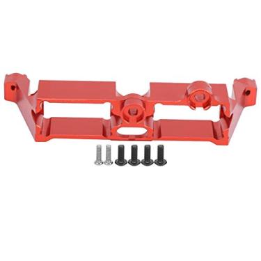 Imagem de VGEBY RC Steering Servo Mount, , Remote App Controlled Vehicle Parts Servos & Parts Aluminum Alloy RC Differential Lock Bracket Accessory for 1/10 RC Crawler(Red)