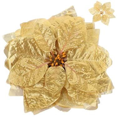 preços de atacado Flores douradas artificiais de natal Moda Retrosaria  Melhores preços Preço baixo e entrega rápida
