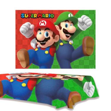 Imagem de Toalha de mesa Painel TNT Decoração Super Mario Festa Aniver - Festocl