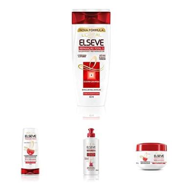 Imagem de Shampoo 400ml + Condicionador 400ml + Creme de pentear 250ml + Creme de Tratamento 300gr Reparação Total 5