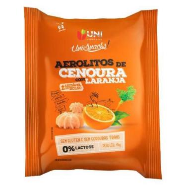 Imagem de Biscoito aerolitos cenoura c/ laranja uni sachê 15g c/ 10 unidades - U