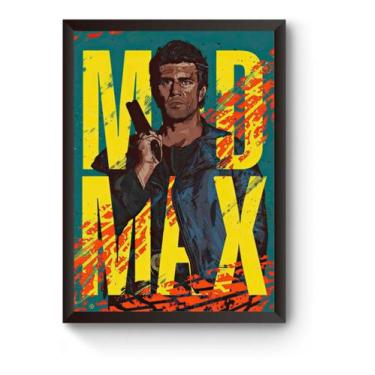 Imagem de Quadro Ilustração Mad Max Poster Moldurado - Fanarte