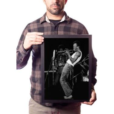 Imagem de Quadro Miles Davis Jazz Trumpeter Musica Decoração - Fanarte