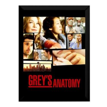 Imagem de Quadro Decorativo Grey's Anatomy Serie Poster Moldurado - Fanarte
