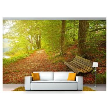 Imagem de Papel De Parede Floresta Natureza Árvores 3D 3M² Xna180 - Você Decora