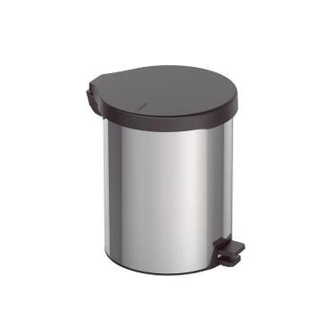 Imagem de Lixeira Tramontina New Com Pedal 12l Redonda Inox Polido Aço Inox Polido