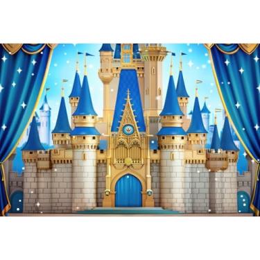 Imagem de YongFoto Pano de fundo de castelo de conto de fadas medieval, 1,5 x 0,9 m, palácio infantil, fotografia, para bebê, menino, príncipe real, cavaleiro, festa de aniversário, palco, criança, evento