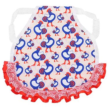 Imagem de Pssopp Frango Avental Pet Back Protector com Alças Elásticas Frango Avental Feather Fixer Asa Protetor Traseiro