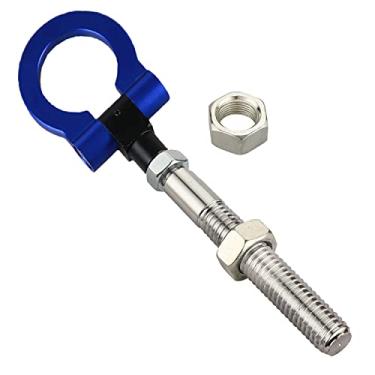 Imagem de Ganchos de reboque dobráveis anodizados resistentes com rosca invertida substituição de reboque para Ford Mustang 19-23, Explorer 20-23, Edge 15-23 OEM para-choques ferramenta de gancho de reboque de