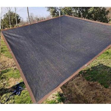 Imagem de Toldo Sun Sail 3 m X 3 m 3 m X 4 m 2 m X 2 m Tecido de rede respirável vela de sombra, rede de sombra de malha ao ar livre para plantas, estufas, pátios, preto - 3 x 7 m