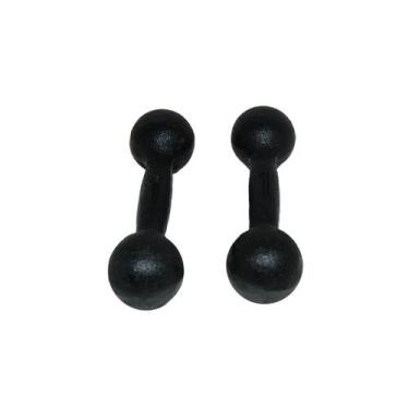 Imagem de Par de Halter Bola Pintado de 1kg Musculação em Casa Academia - 1 Fit