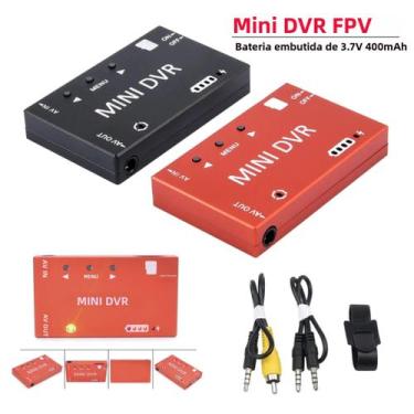 Imagem de Gravador De Vídeo E Áudio FPV DVR Mini Com Bateria De 3.7V 400mah Para