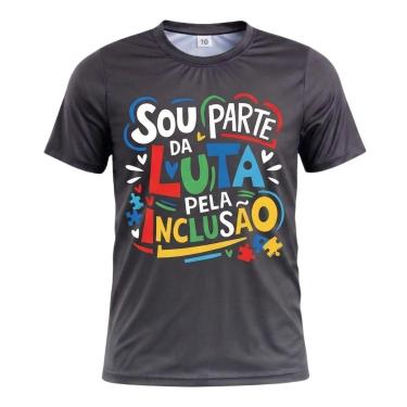Imagem de Camiseta Esportiva Masculina Preta Rkc Sports Autista 86-Masculino
