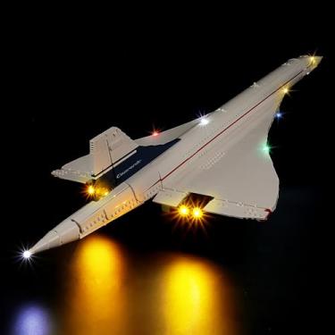 Imagem de BrickSoul Kit de luzes LED para Lego Concorde, compatível com 10318, 10 luzes, Plástico, Elétrico com fio, Sem conjunto de blocos Lego (versão clássica)