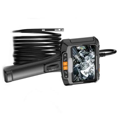 Imagem de 2m,HYZHANHONG 5 polegadas de alta definição Dual Lens Industrial Endoscope, câmera de alta definição 1080P Endoscope, usado para reparação de ferramentas automotivas Pipeline