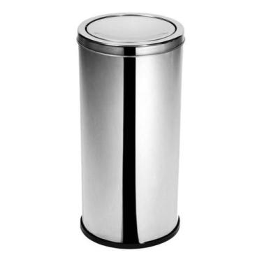 Imagem de Lixeira Inox 50 Litros Tampa Meia Esfera - JSN