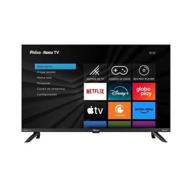 Imagem de Smart Tv 32 Philco Led Borda Infinita Roku Tv Dolby Áudio