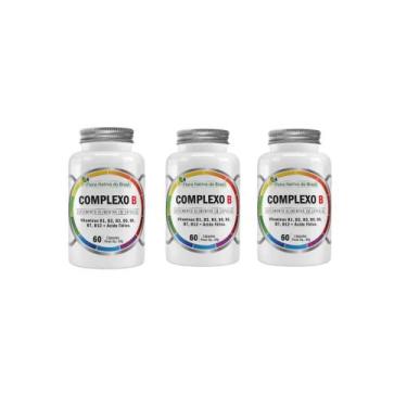 Imagem de Kit 3 Complexo B B3 B5 B6 B2 B9 B7 B12 3x60 Caps Flora Nativa - Flora 