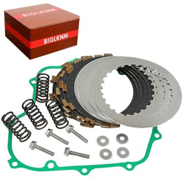 Imagem de BIGLKNM Kit de junta de placa de embreagem de fricção de embreagem com parafusos de molas compatível com Kawasaki EX250 Ninja 250R 1988-2007 OEM # 13088-1013 13089-026 Kit de embreagem de motocicleta