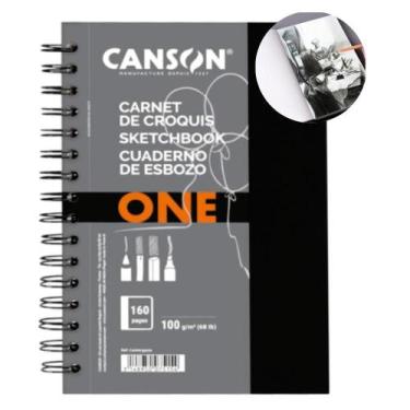 Imagem de Caderno Sketchbook Canson Art Book One 100g A4 80Fls Espiral