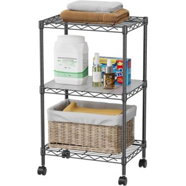 Imagem de SINGAYE Prateleira de armário ajustável de metal para lavanderia, banheiro, cozinha, armazenamento doméstico, prateleiras pequenas de despensa