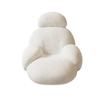 Imagem de URGDWEKJY Sofá cadeira nórdica casa quarto cadeira de balanço varanda sofá preguiçoso sala de estar sofá preguiçoso cadeira única macia sofá sala de estar